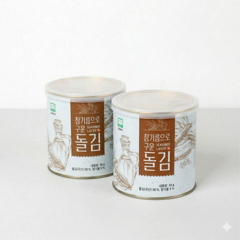 滋養石麺ごま油で焼いたイートボディ コクチャンキム カンキム 30g, 2個